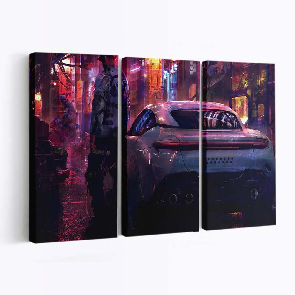 cyberpunk boy with car q9